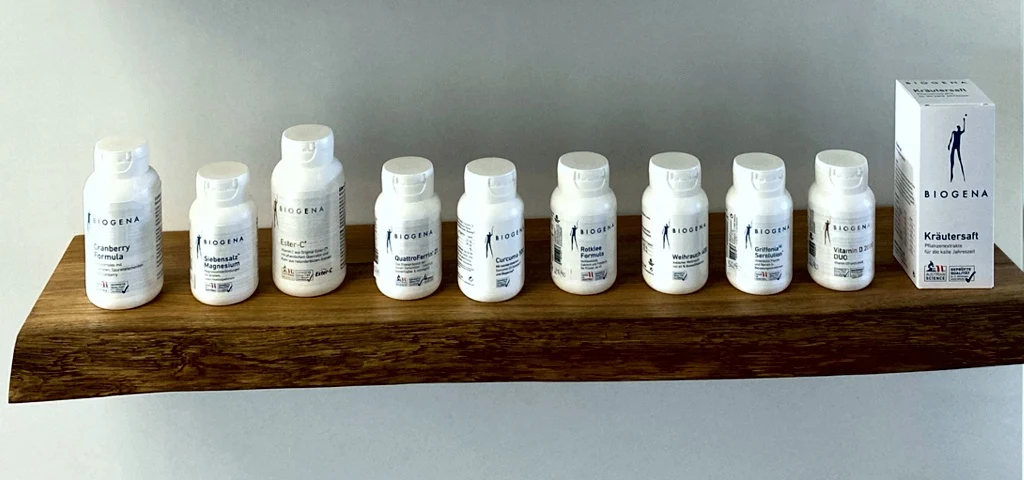 Biogena – Foto der bestehenden Website
